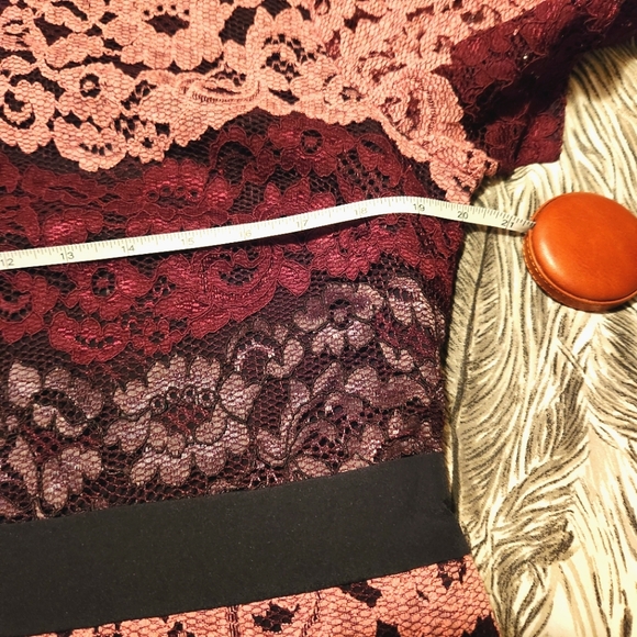 ππ Ted Baker Jaseyy Sheath Lacey Dress Crew Neck Short-Sleeve PTP: 20" - Picture 15 of 16